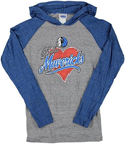 Women's NBA Heart Lightweight Hoodie (Dallas Mavericks, Small)