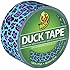 Duck Brand 281518 Printed Duct Tape, Blue Leopard, 1.88 Inches x 10 Yards, Single Roll