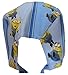 S1FM! Men's Scrub Cap, Minions on Blue, Handmade, Double Cotton