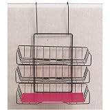 (Price/EA)Wire Partition Triple Tray, 13-3/8x10-1/4x12, Black