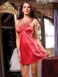Red Sexy Mini Dress Microfiber A-Line Matching Thong Strappy Gems Dress Evening Wear