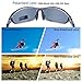 Polarized Sport Mens Sunglasses for Baseball Fishing Golf Running Cycling, Poshei P07 Fashion Women Sunglasses and Men Sunglasses with Tr90 Unbreakable Superlight Frame (Grey&Black)