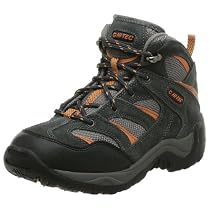 Hi-Tec Little Kid/Big Kid Invada II Mid Jr Hiking Boot,Shadow/Graphite/Orange,13 M US Little Kid