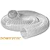 POWERTEC 70143  4-Inch x 20-Feet Flexible PVC Dust Collection Hose, Clear Color