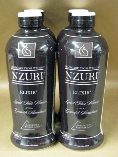 4-32 Oz Bottles - Nzuri Elixir - Liquid Hair Vitamin Plus Growth Stimulants