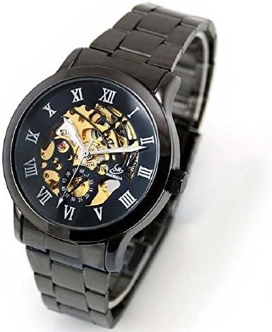 Mokingtop® Luxury Automatic Classic Skeleton Men's Mechanical Stainless Steel Wrist Watch