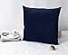 baibu Corduroy Decor Throw Pillow Cover (11Colors and 5 Solid Pillow Case for Sofa Navy Blue 24x24