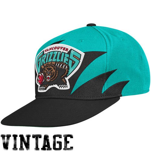 Vancouver Grizzlies Mitchell & Ness Shark Tooth Vintage Snap Back Hat