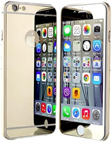 eThings® Premium Shock Absorption Glass Screen Protector Bullet Proof Tempered Invisible Shield plus Scratch Guard Coating (iPhone 6 PLUS - Gold Glass)