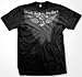 Search : Iron Angel Outlaw Mens T-shirt, Motorcycle Engine with Wings and Hanging Chains Design Mens Shirt
