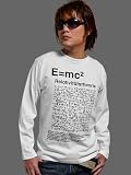 Tシャツ 長袖 メンズ プリント 6.2oz 【JUGEM】 E=mc2モデル 全3カラー E=MC2