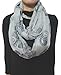 Lina & Lily Vintage Camera Print Loop Infinity Scarf for Women Lightweight (Grey)