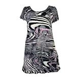 Banana Flame Retro Print Knitted Tunic