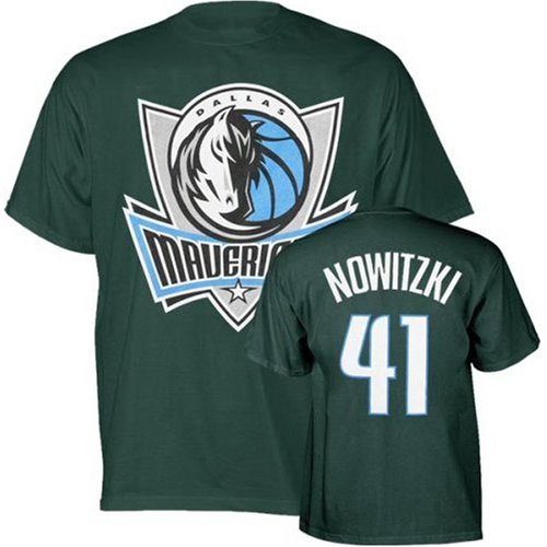 Dirk Nowitski Dallas Mavericks Name and Number Jersey T-shirt