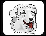 Decorated Mouse Pad with head, face, dog, canine