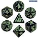 Call of Cthulhu: Black & Green Dice Set (7)
