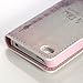 ATC Lumsing Wallet Leather Case stand with Credit ID Card slot Holder Cover Pouch For iPhone 4 4S with free screen protector- Light Blue+Coffee+Beige