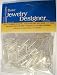 1/2 In. Silver Lined Glass Bugle Beads, Silver, 20 Gram/Pkg
