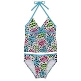 Girls' Xhilaration Cheetah 2-pc. Swimsuit - Multicolor