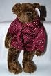 Ty Attic Treasures - Tyrone the Brown Bear in Burgandy Robe