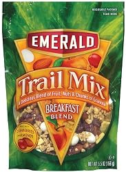Emerald Breakfast Blend Premium Trail Mix, 5.5-Ounce Pouches (Pack of 6)