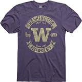 Washington Huskies Heathered Purple Rockers Ring Spun T-Shirt