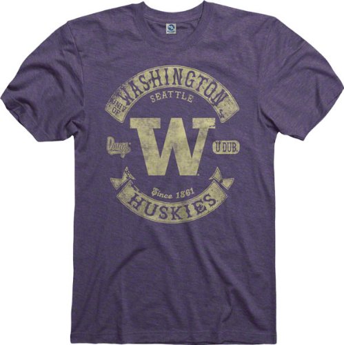 Washington Huskies Heathered Purple Rockers Ring Spun T-Shirt