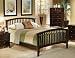 Mission Contemporary Cappuccino Finish Hardwood Queen Bed