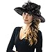 Acecharming Women Organza Kentucky Derby Fascinator Lady Cocktail Tea Party Church Wedding Bridal Flower Hat