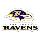 Baltimore Ravens NFL Football bumper sticker 5" x 3"