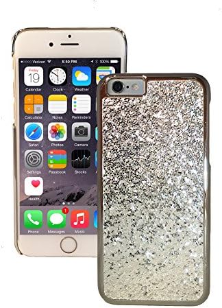 iPhone 6 Case, YOBI Stylish Glitter Color [Silver] Hard Plastic Snap-on Case, Trendy Hard Case for iPhone 6/6s - Silver