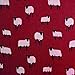 Sheep Print Design Scarves for Women Lightweight Large Size Scarf (Red)