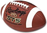 Rawlings ST5B Official Size NCAA&reg; and NFHS&reg; Approved Soft Touch ST5 Game Leather Football