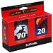 Electronics : Lexmark Twin-Pack #70 Black and #20 Color Print Cartridges (15M2328)