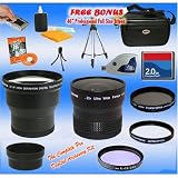 Professional Tokina 3x Telephoto & 0.22X Ultra Fisheye Wide Angle Lens + 2GB Compact Flash Card MEGA Kit for Canon G3 G5