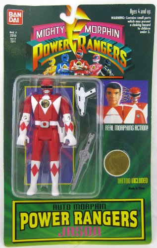 Mighty Morphin Power Rangers Auto Morphin Jason from Bandai