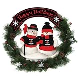 Ottawa Senators Team Snowman Wreath