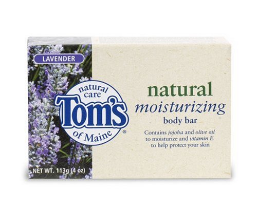 Tom's of Maine Natural Care Moisturizing Soap, Lavander, 1 bar (Pack of 6)