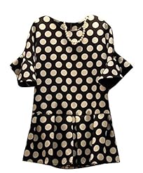 Short Summer Polka Dot Print  Dress