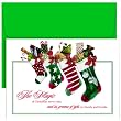 Toy Filled Stocking Christmas Cards -