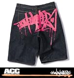 <strong>ASIAN</strong> CAN CONTROLERZ デニムハーフパンツ (ネイビー×ピンク) (100 110 120 130 140)