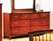 Storage Dresser Contemporary Style Cherry Finish