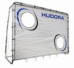 Hudora - 76920 - Jeu de Plein Air et Sport - But d'entraînement de Football avec Cibles - 213 x 152 x 76 cm - 25 mm - Diamètre du Tube