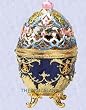 Digital angels Lotus Faberge Egg statue Enameled sculpture