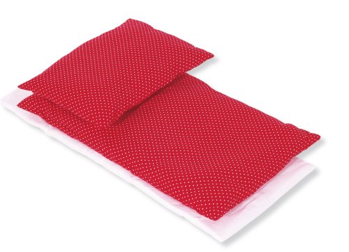 Pinolino 28584-5 - Bettzeug für Puppenbetten, 3-teilig