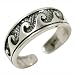 Toe Sterling Silver Ring Waves