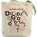 Canvas Tote Bag Beige  Border Collie Dog Addiction  Dog