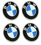 2.2″ (55mm) BMW Hub Caps Aluminum Sticker emblem set of 4