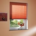 Liedeco Plissee Faltenstore 'Terracotta' | Faltenstore L�nge | 175 cm 120 cm x 175 cm