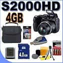 Fujifilm Finepix S2000HD 10.0MP 15x Optical Zoom Digital Camera BigVALUEInc Accessory Saver 4GB NiMH Battery/Rapid Charger Bundle + MORE